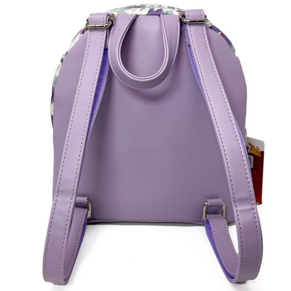Pokemon - Pokémon Gengar Print 11" Mini Backpack Purse - Whi White/Purple - Picture 4 of 4